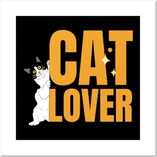 Cat Lover Typographic Posters and Art